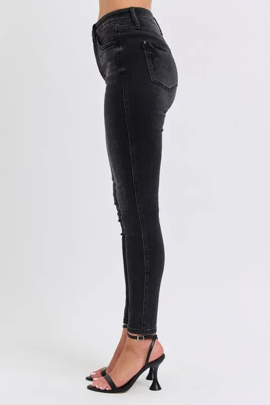 Mid Rise Tummy Control Skinny Jeans - Eva's Edition