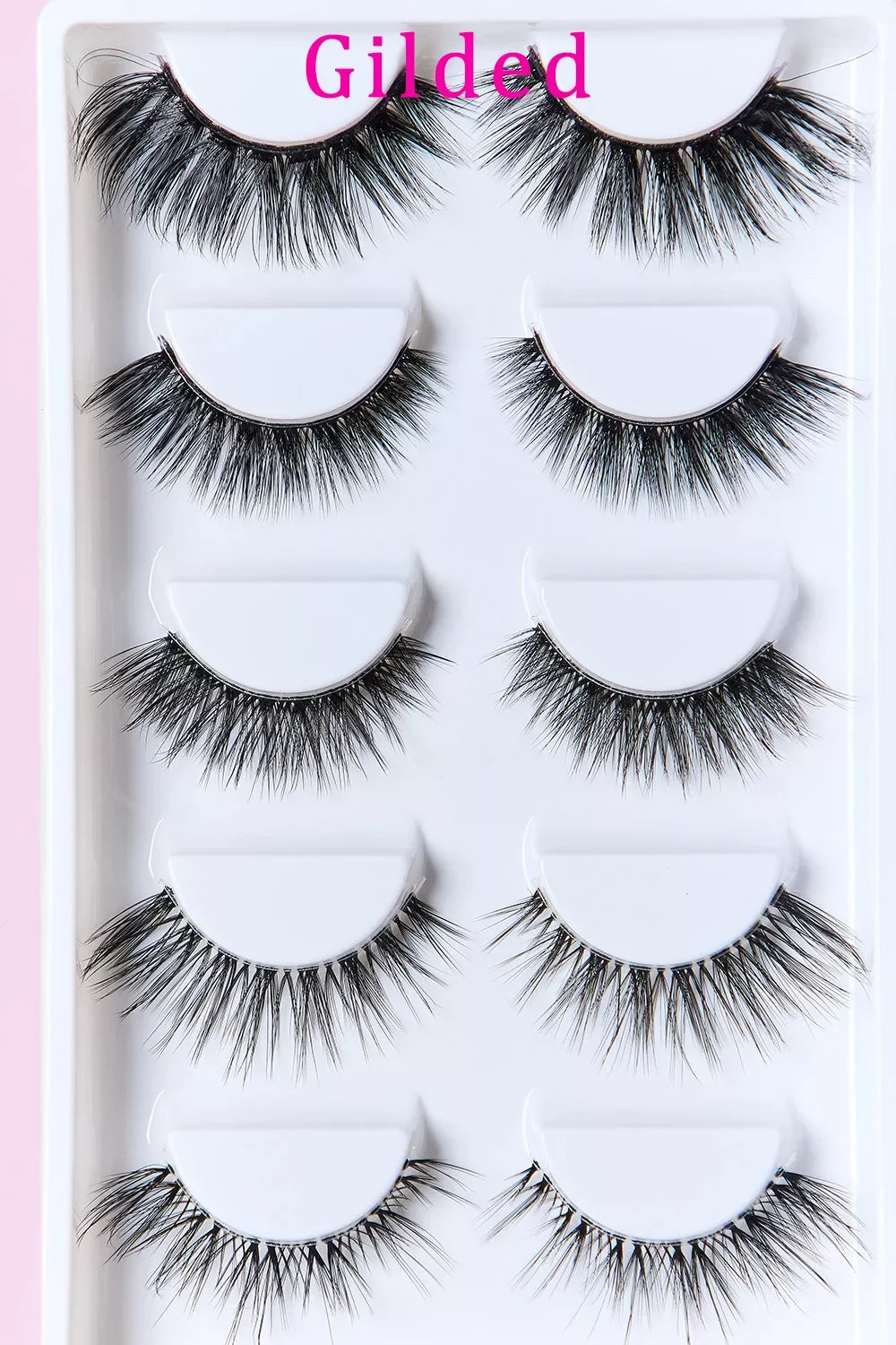 Faux Mink Eyelashes Variety Pack 5 Pairs - Eva's Edition