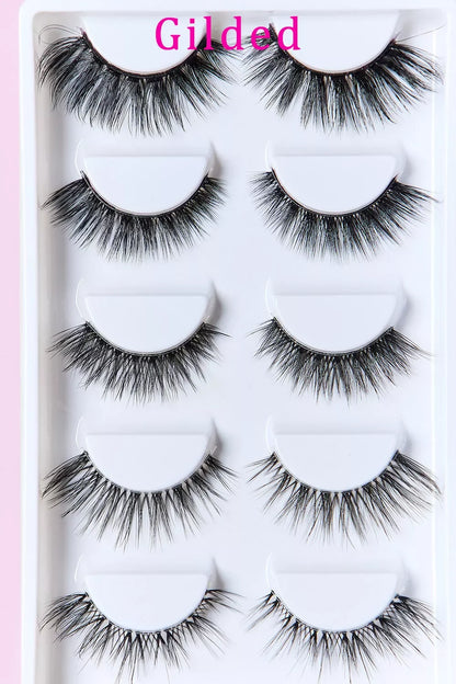 Faux Mink Eyelashes Variety Pack 5 Pairs - Eva's Edition