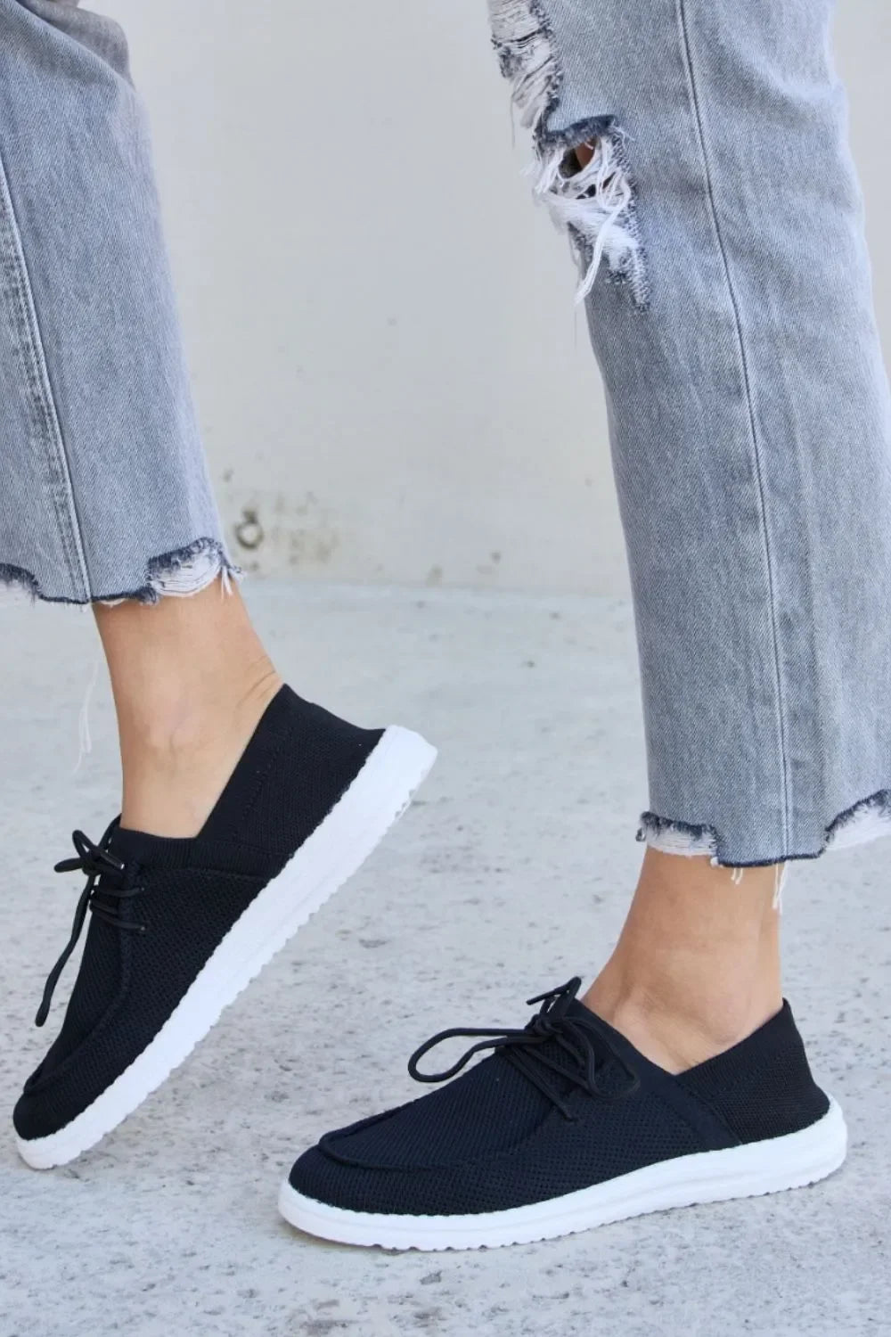 Toe Lace-Up Sneakers - Eva's Edition