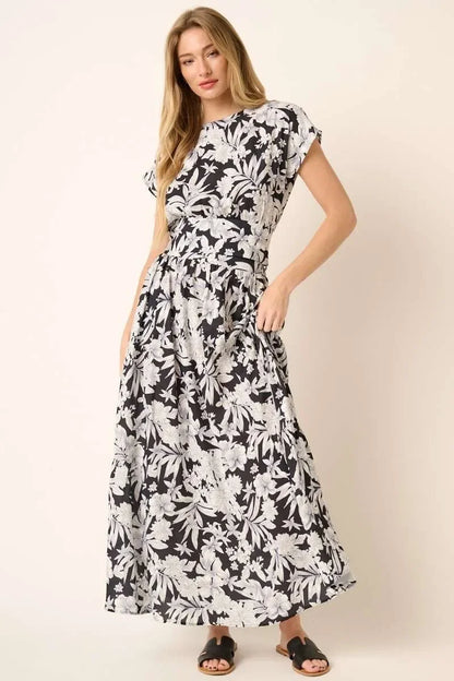Tropical Print Top and Skirt Set - Eva's Edition