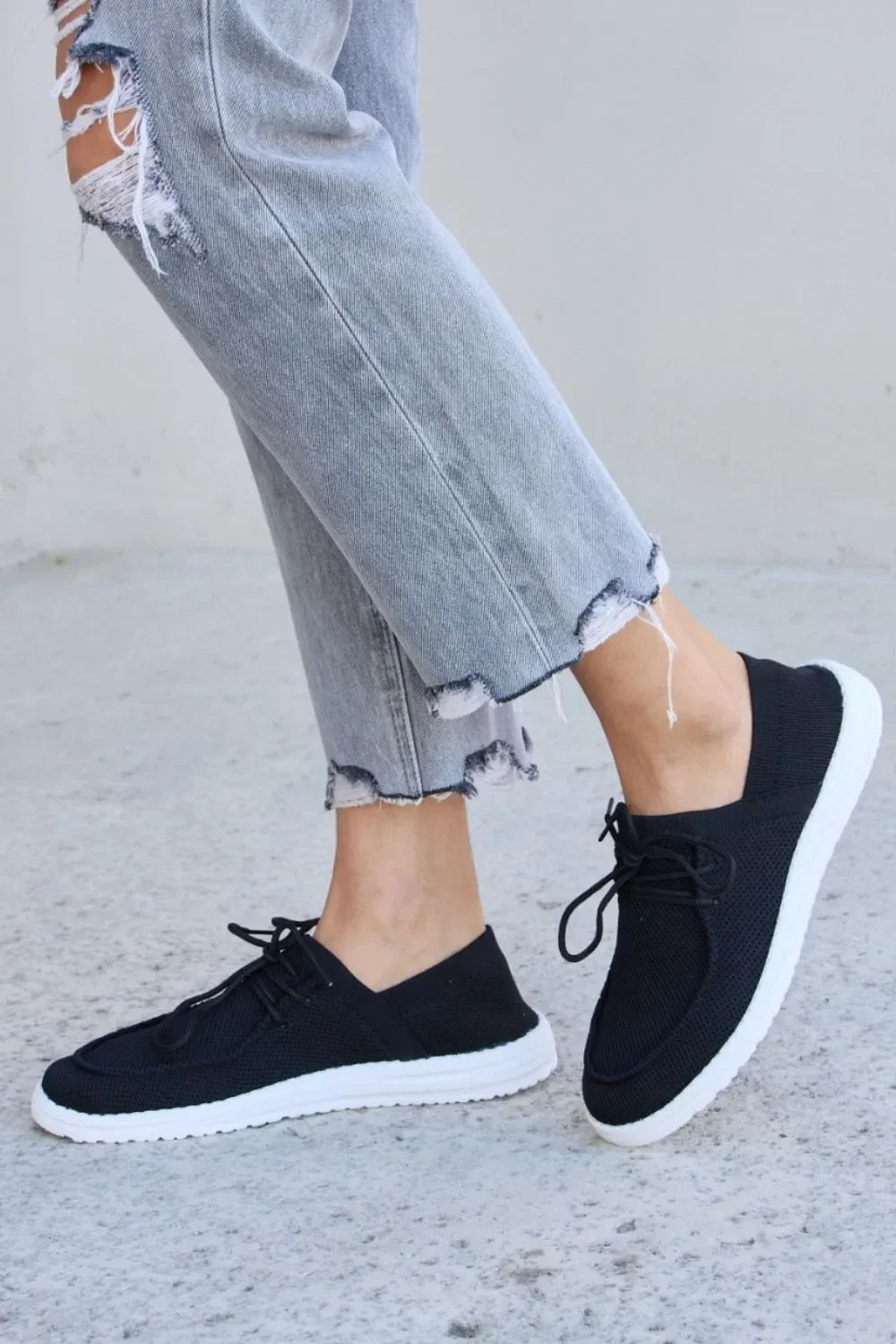 Toe Lace-Up Sneakers - Eva's Edition