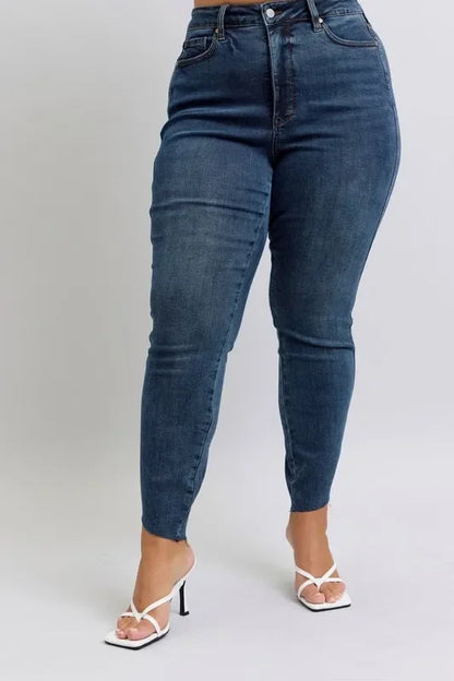 High Waist Tummy Control Skinny Jeans Plus Size - Eva's Edition