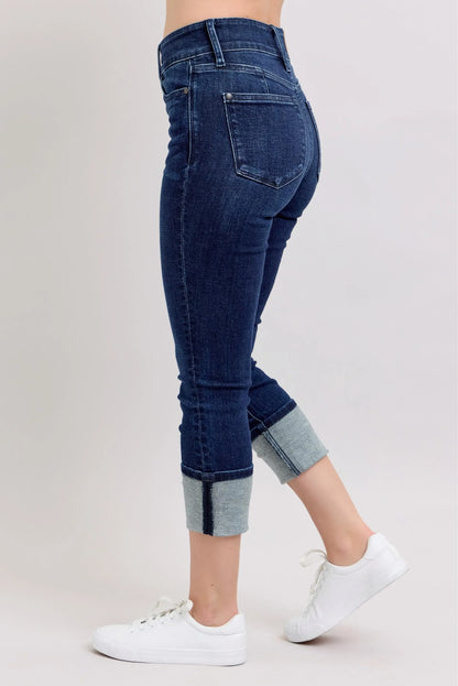 High-Waist Double Waist Band Skinny Jeans - Eva's Edition