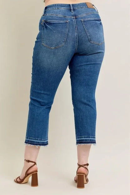 Vintage Wash Release Hem Kick Flare Jeans - Eva's Edition