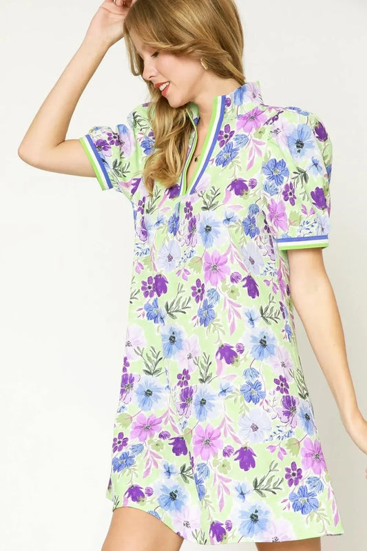 Short Puff Sleeve Mini Dress - Eva's Edition