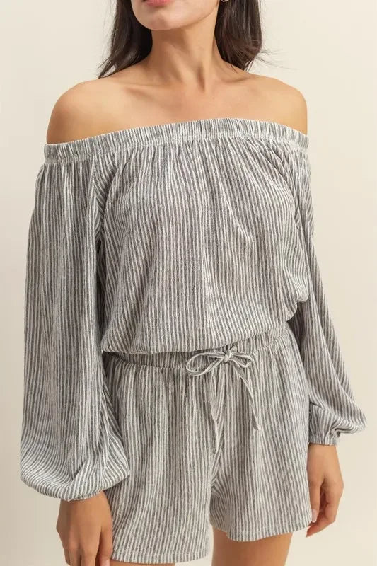 Off Shoulder Top and Shorts Set - Eva's Edition