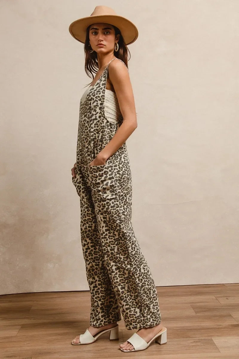 Adjustable Strap U Neck Jumpsuit - Eva's Edition