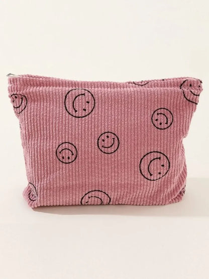 Zenana Corduroy Smile Clutch Bag - Eva's Edition