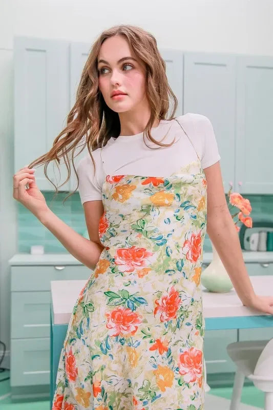 Cowl Neck Flirty Satin Mini Dress - Eva's Edition