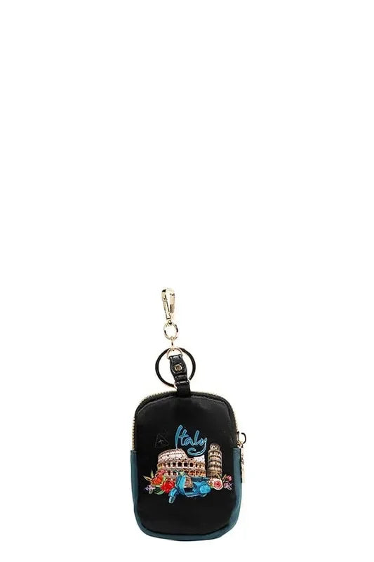 Nicole Lee USA Mini Coin Purse Keychain - Eva's Edition