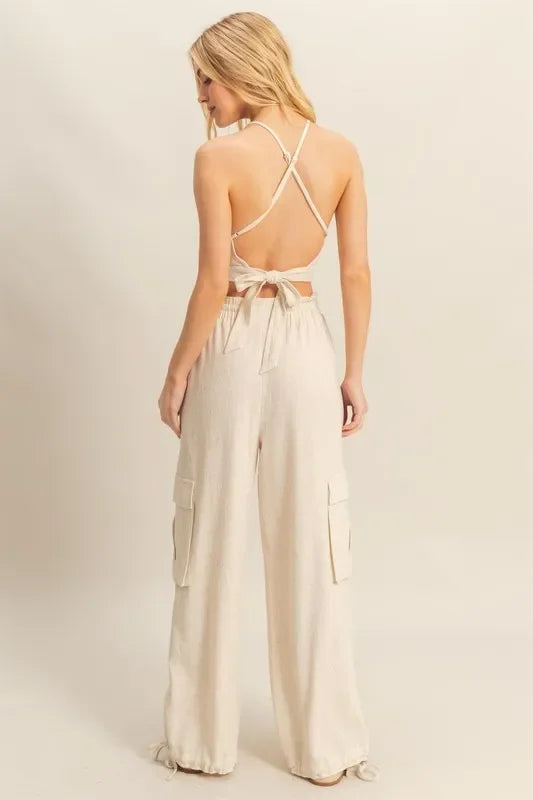 Crop Top and Cargo Pants Set - Eva's Edition