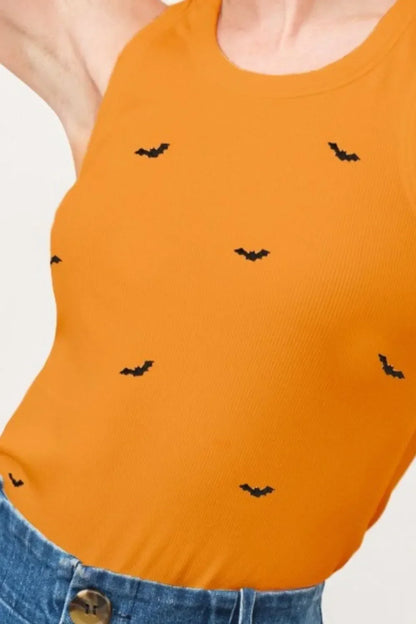 Embroidered Ribbed Tank - Eva's Edition