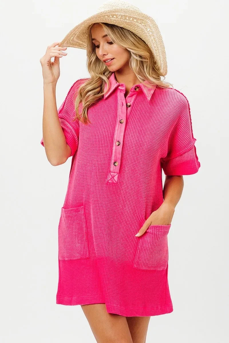 Mineral Dye Washed Knit Dress - Eva's Edition