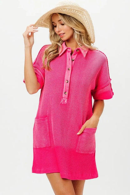 Mineral Dye Washed Knit Dress - Eva's Edition