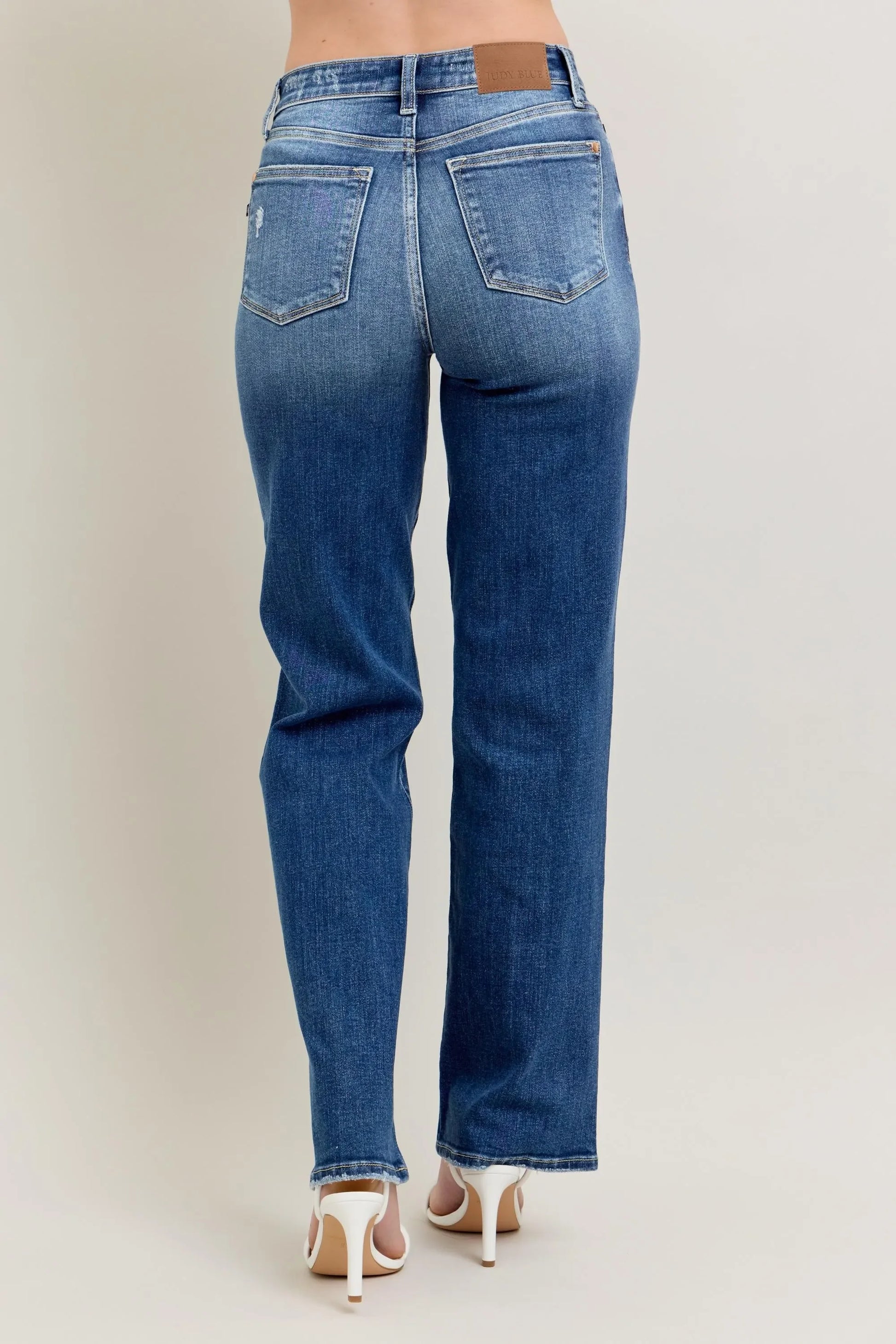 High Waist 90's Straight Leg Jeans Plus Size - Eva's Edition