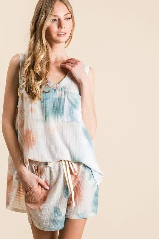Textured Knit Top and Shorts Set - Eva's Edition