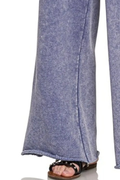 Fleece Palazzo Sweatpants with Pockets - Eva's Edition