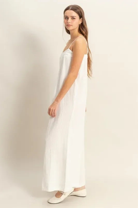 Double Gauze Super Flowy Cami Jumpsuit - Eva's Edition