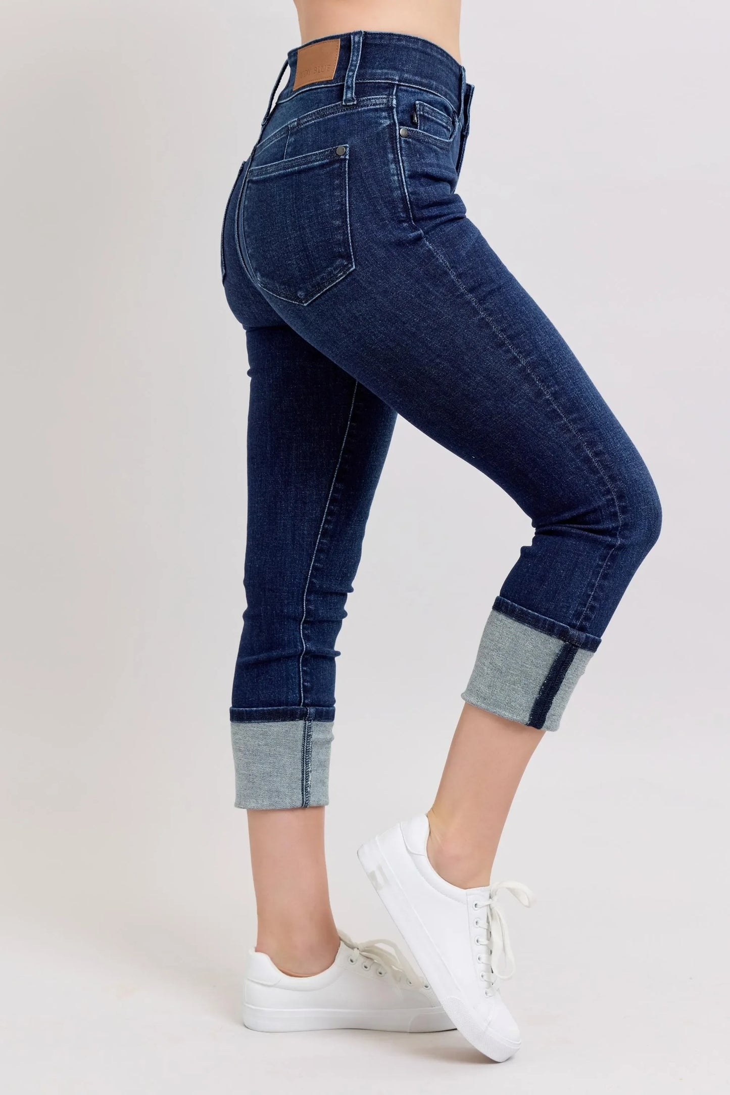 High-Waist Double Waist Band Skinny Jeans - Eva's Edition