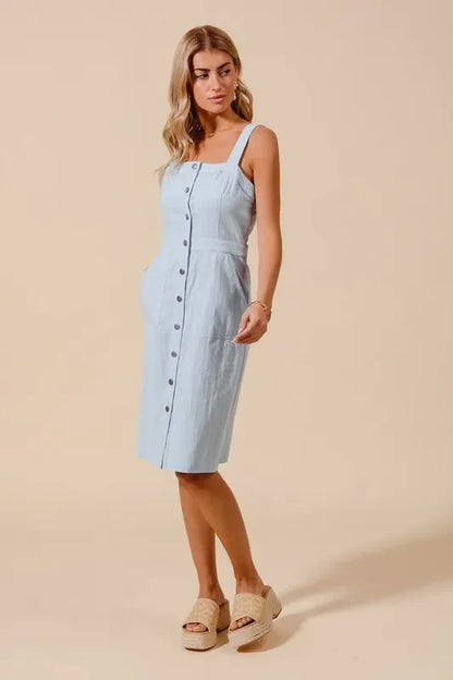 Front Pocket Pinafore Dress - Eva's Edition