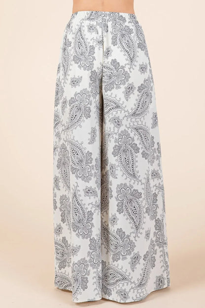 Paisley Print Cami and Pants Set - Eva's Edition