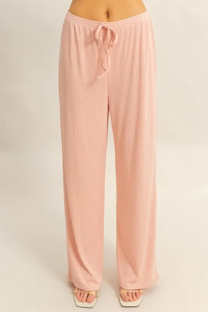 Rib Knit Cami Top and Pants Set - Eva's Edition