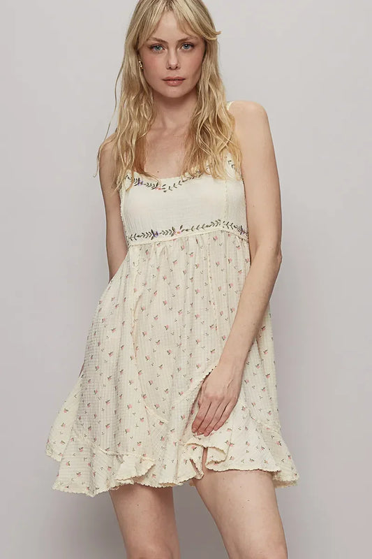 Floral Print Cami Mini Dress - Eva's Edition