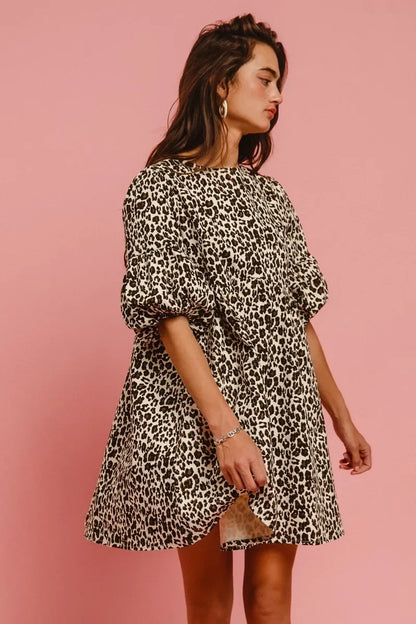 Leopard Denim Dress - Eva's Edition
