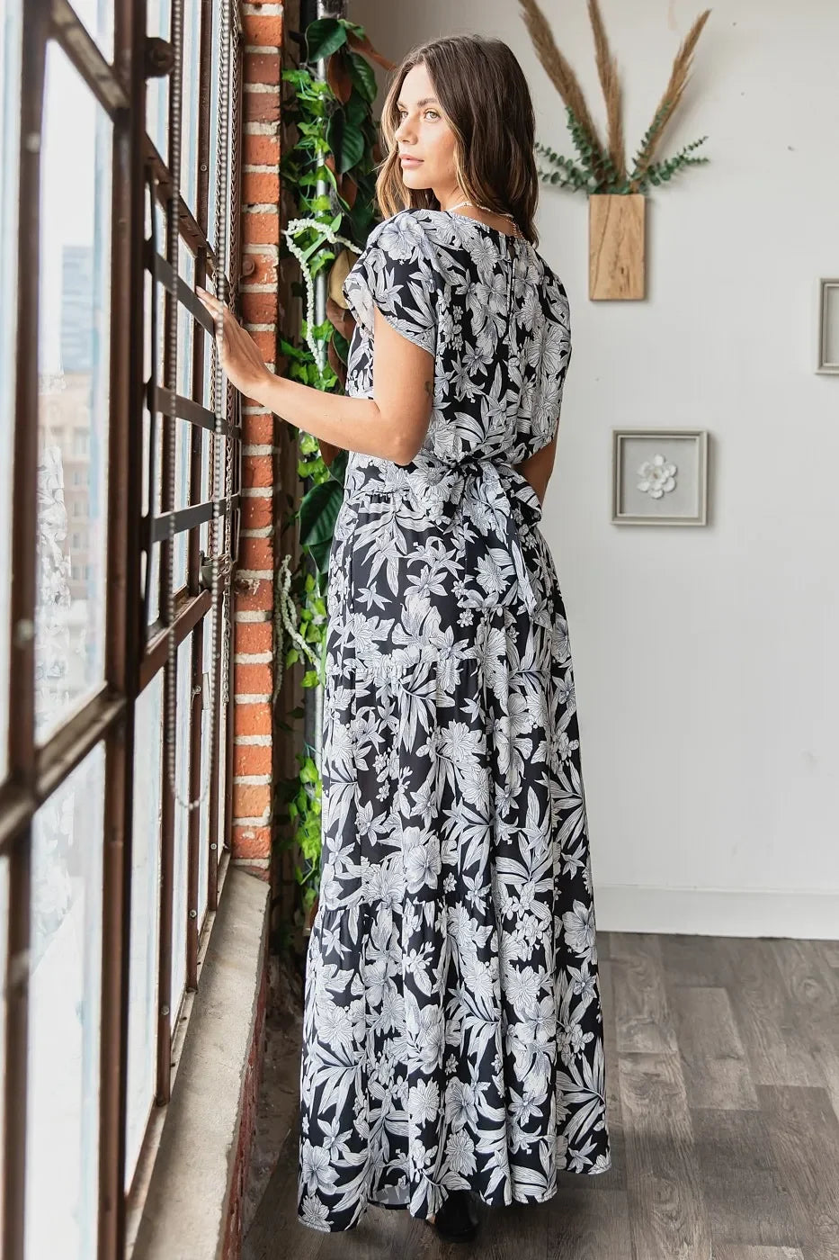 Tropical Print Top and Skirt Set - Eva's Edition