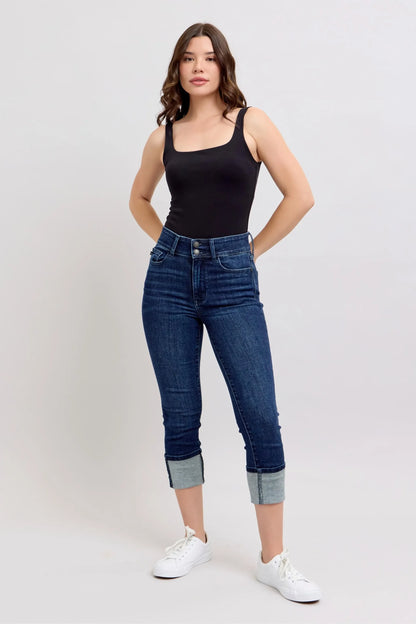 High-Waist Double Waist Band Skinny Jeans - Eva's Edition