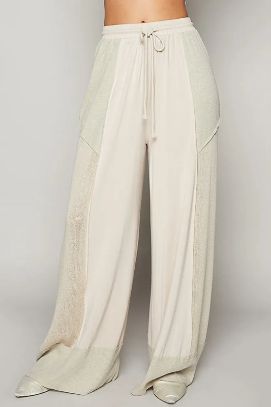 Drawstring Wide Leg Pants - Eva's Edition
