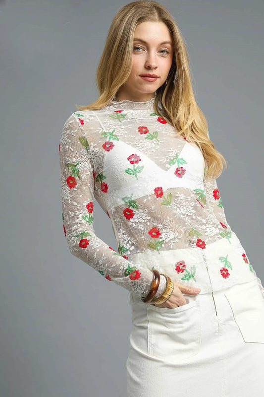 Long Sleeve Sheer Top - Eva's Edition