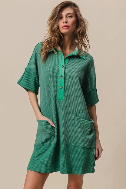 Dip Dye Mineral Washed Knit Dress - Eva's Edition