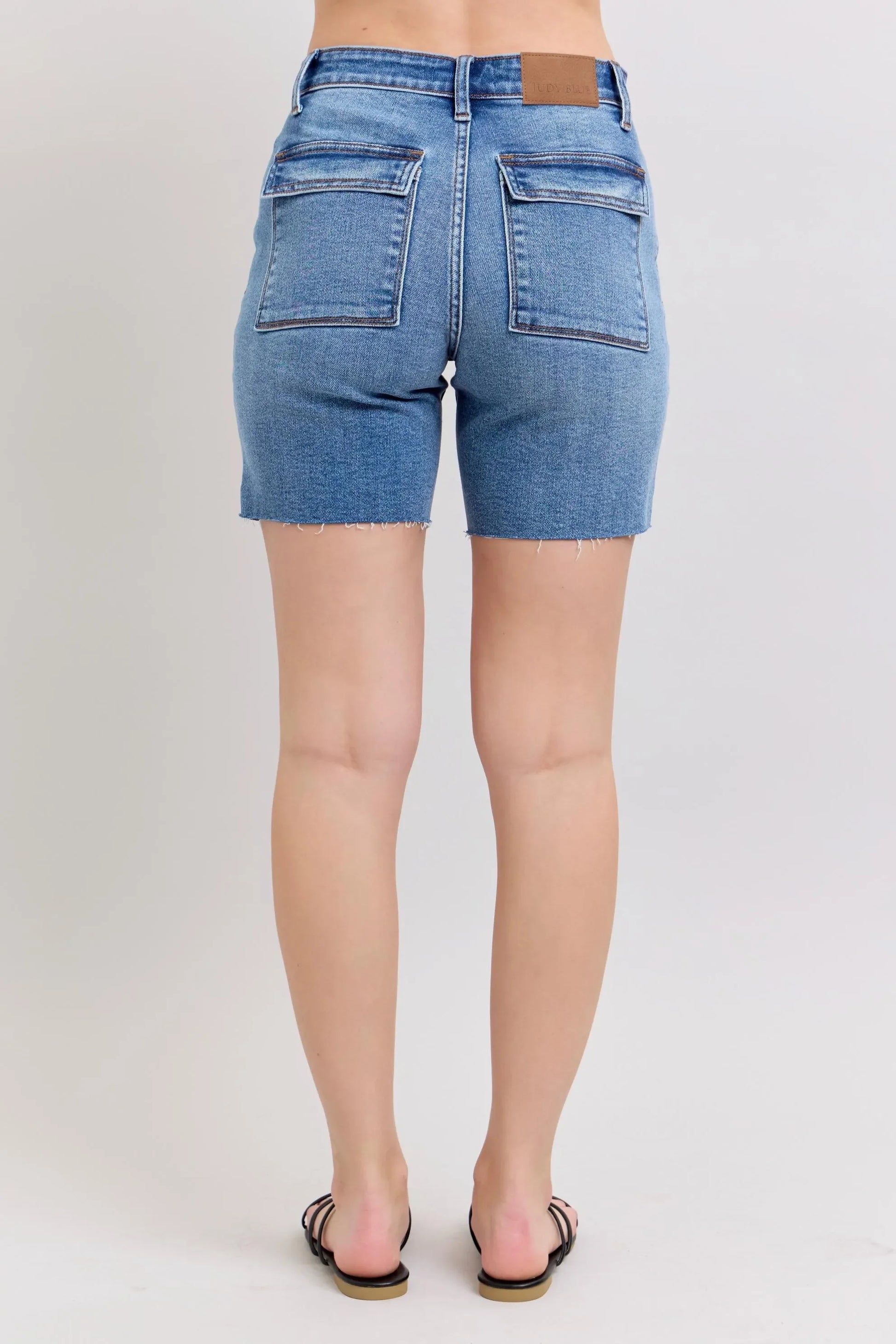 Mid Rise Bermudas Denim Shorts - Eva's Edition