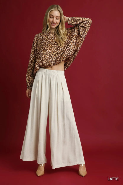 Leopard Print Balloon Sleeve Blouse - Eva's Edition