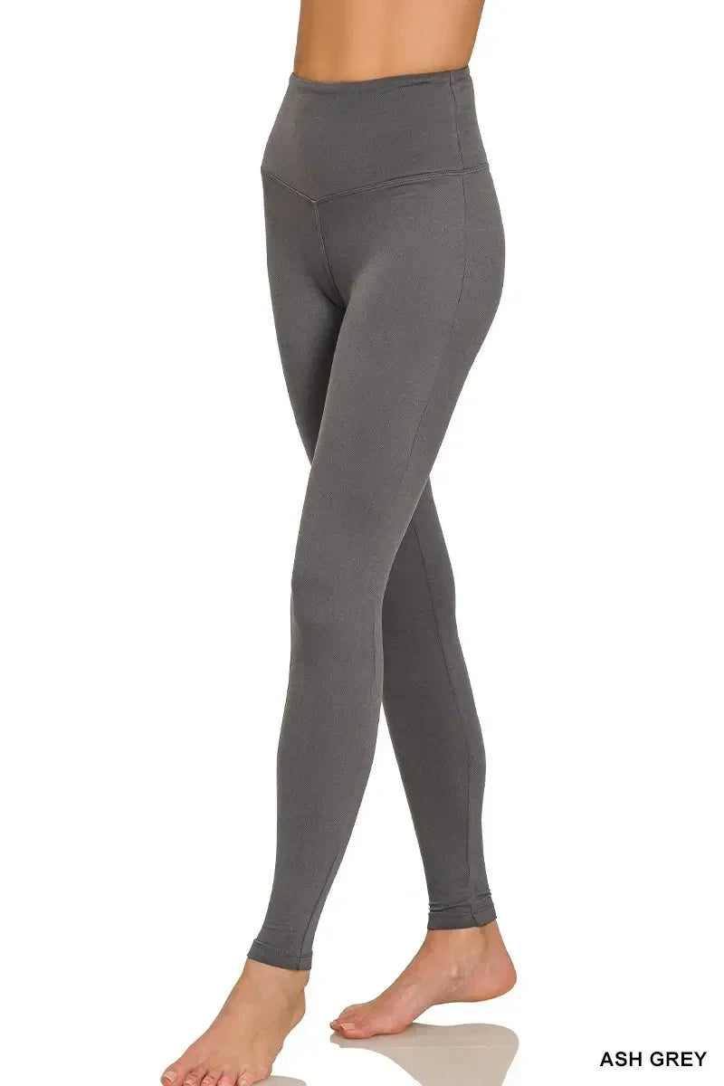 Premium Microfiber Wide Waistband Leggings - Eva's Edition