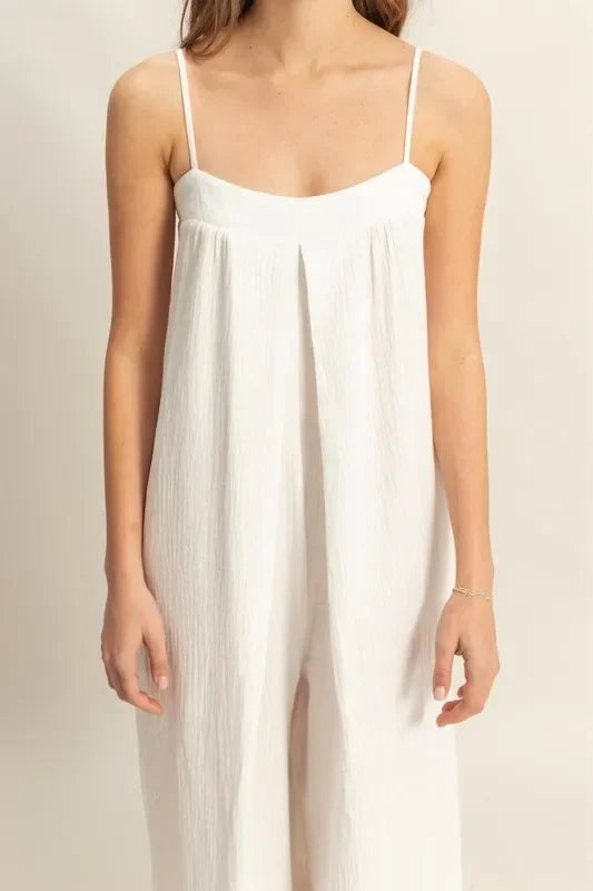 Double Gauze Super Flowy Cami Jumpsuit - Eva's Edition