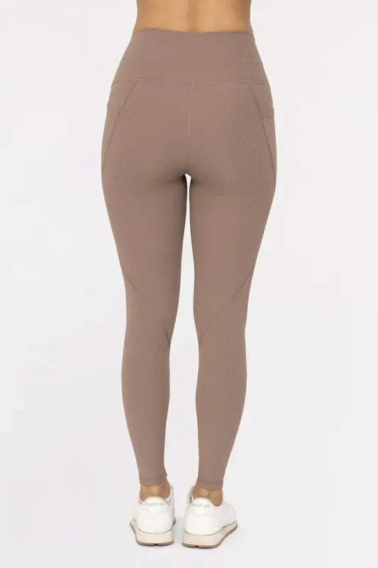 Ribbed High Waisted Leggings - Eva's Edition
