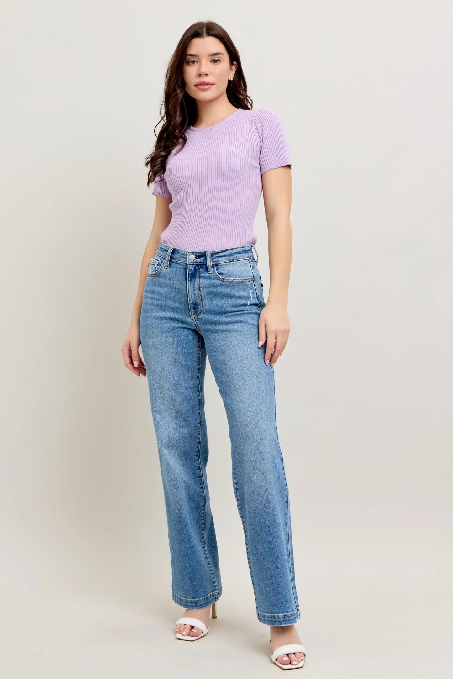High Waist Straight Jeans Plus Size - Eva's Edition