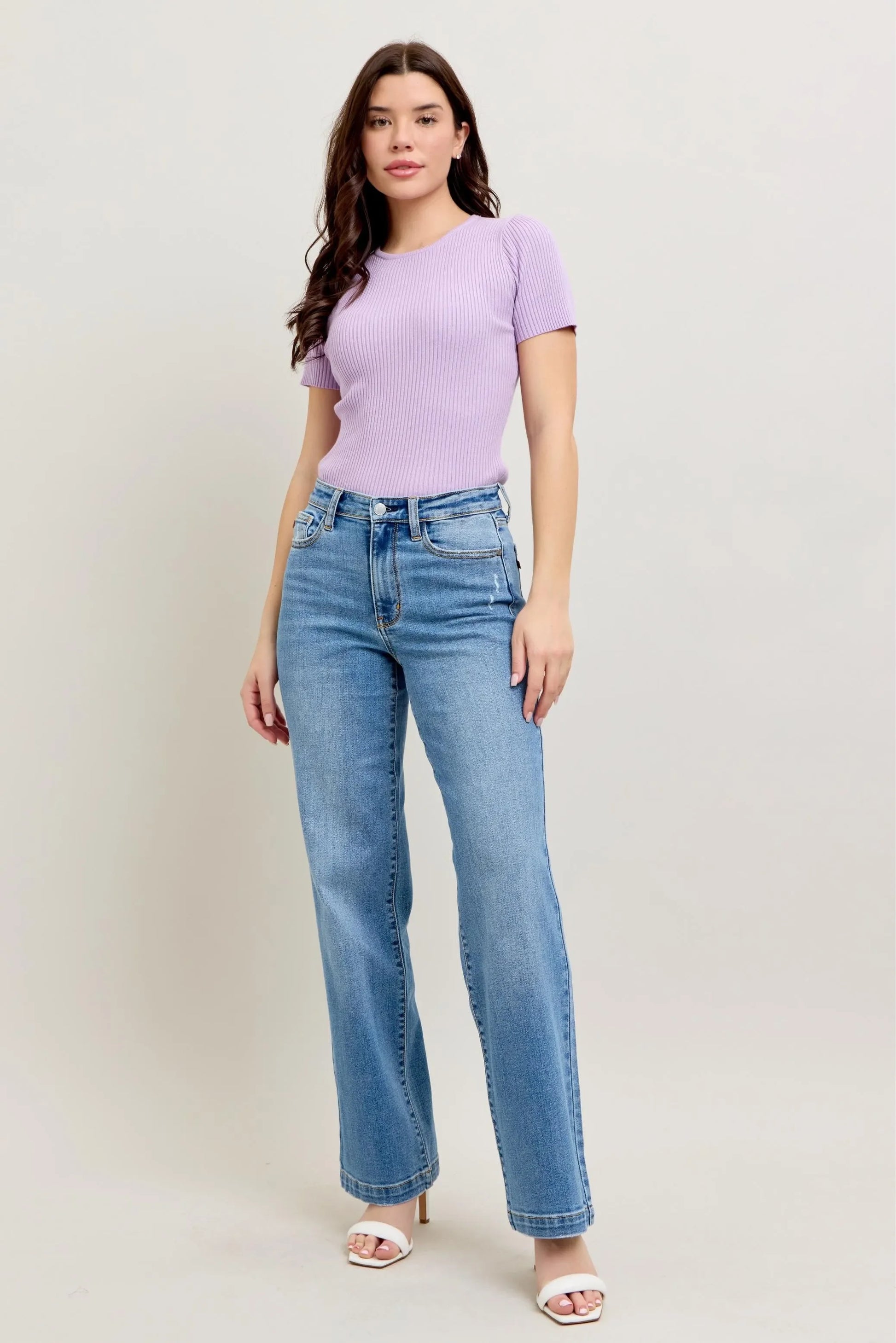 High Waist Straight Jeans Plus Size - Eva's Edition