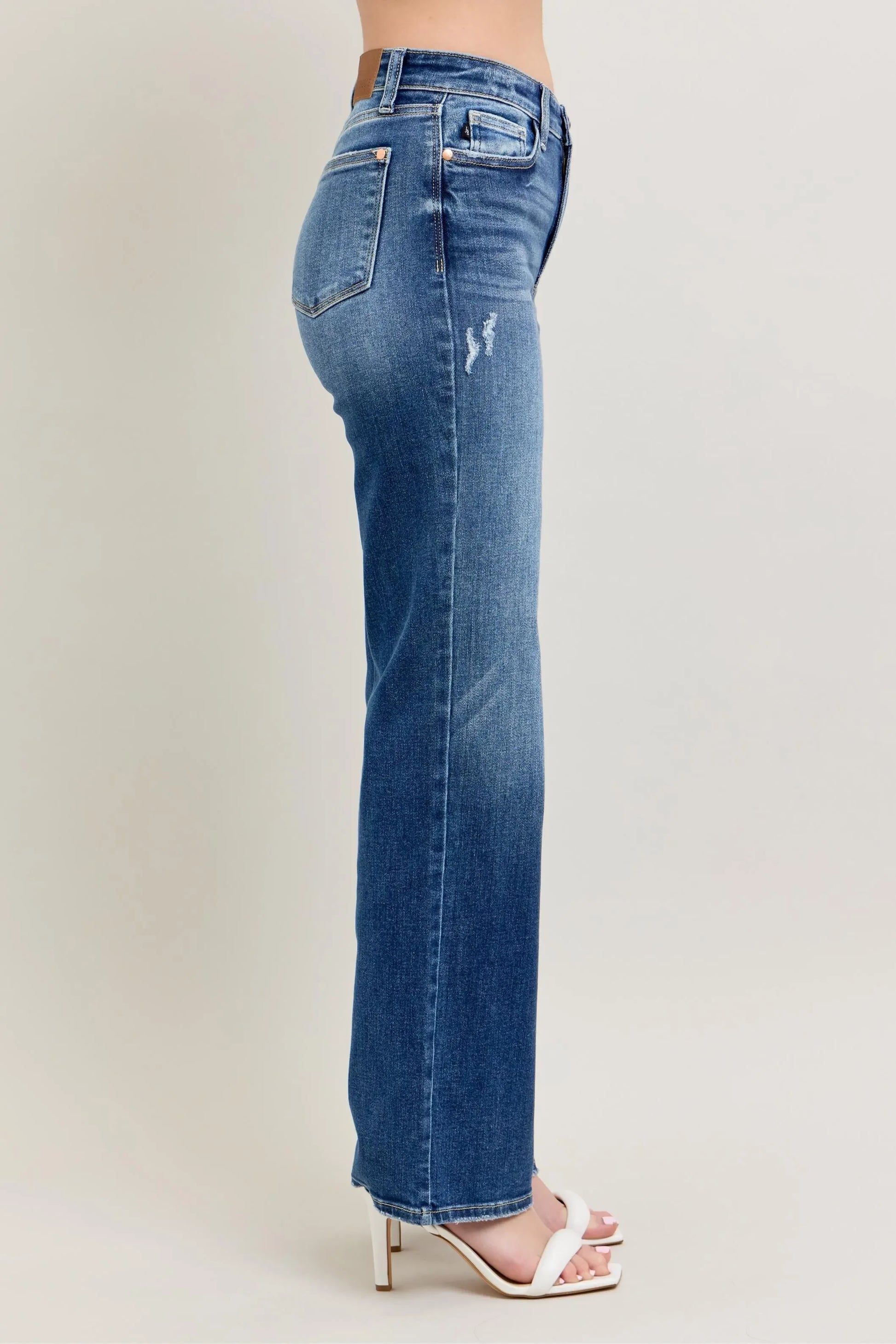 High Waist 90's Straight Leg Jeans Plus Size - Eva's Edition