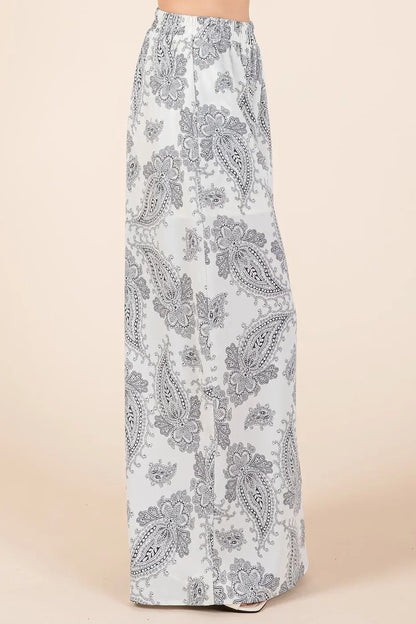 Paisley Print Cami and Pants Set - Eva's Edition