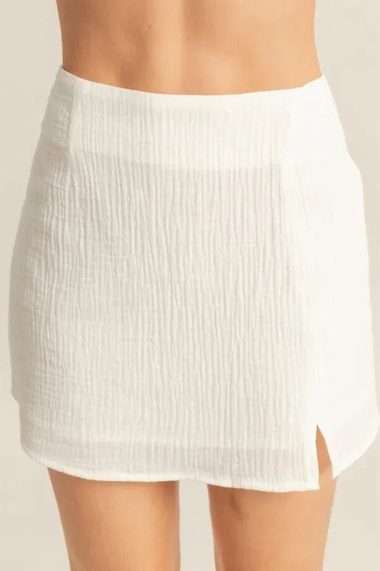 Ruched Bra Top and Mini Skirt Set - Eva's Edition