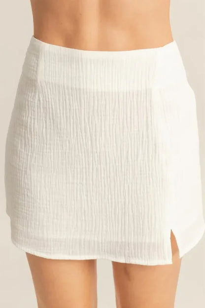 Ruched Bra Top and Mini Skirt Set - Eva's Edition
