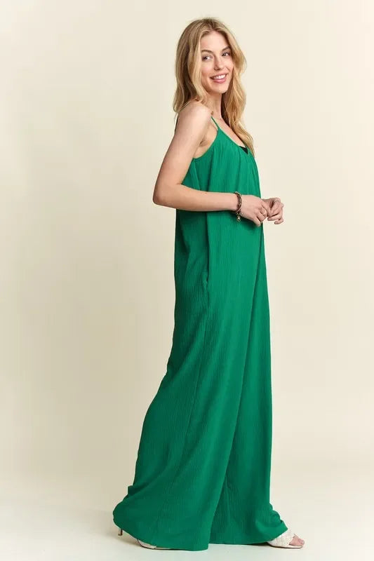 Wide Leg Casual Cami Jumpsuit - Eva's Edition