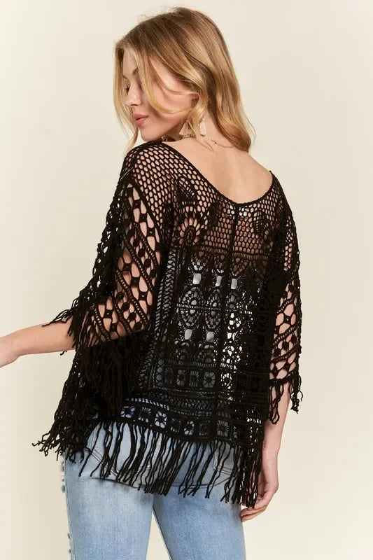 Fringe Hem Crochet Top - Eva's Edition