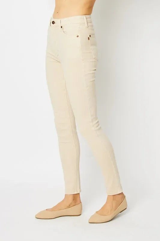 Garment Dyed Tummy Control Skinny Jeans - Eva's Edition
