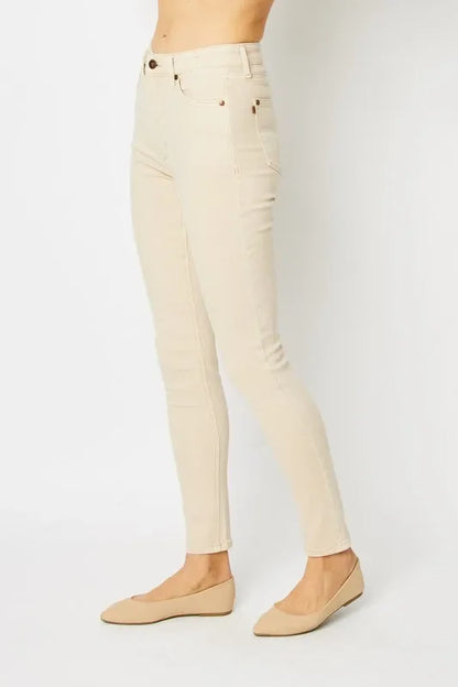 Garment Dyed Tummy Control Skinny Jeans - Eva's Edition