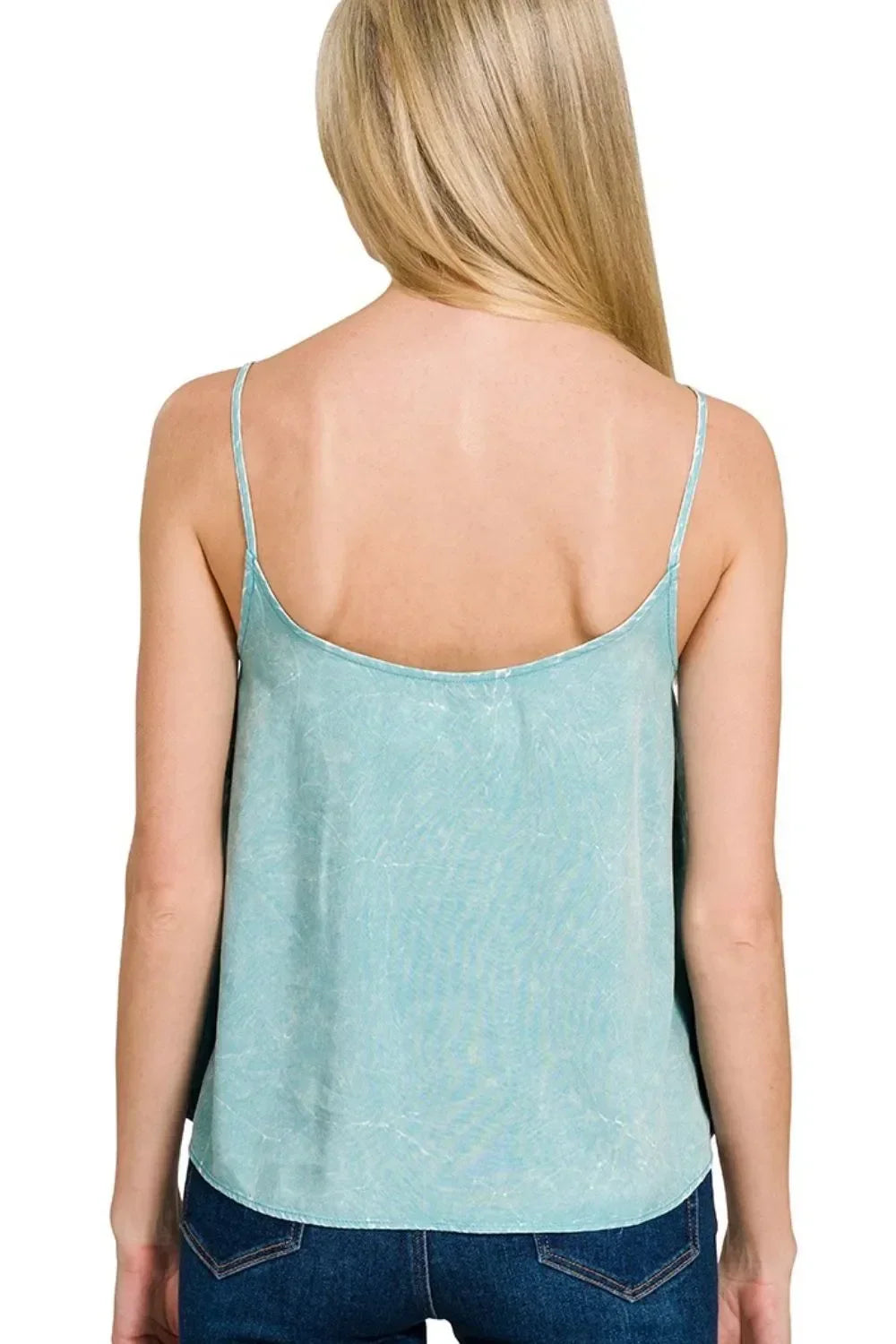 Acid Crinkle Washed Cami & Pants 2 Piece Set - Eva's Edition